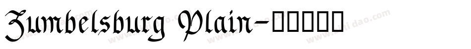 Zumbelsburg Plain字体转换